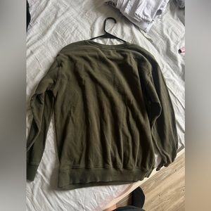 army green Victoria secret pink sweater